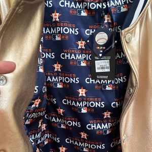 Brand new with tags Houston Astros World Series Jacket! Never worn with tags.
